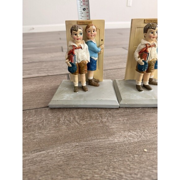 Rare Norman Rockwell Bookends Saturday Evening Post The Principal 820/2000 - Picture 9 of 12